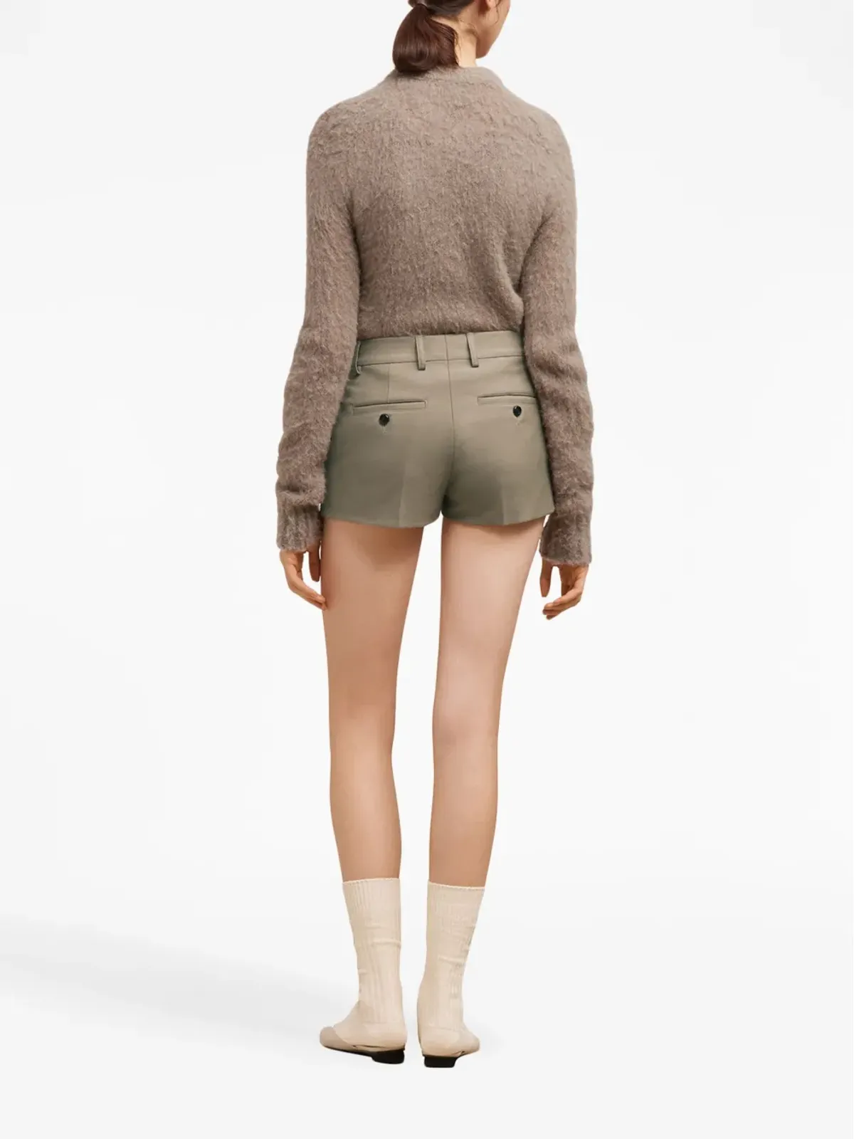 AMI Paris テーラードカットウールショーツ - 画像4