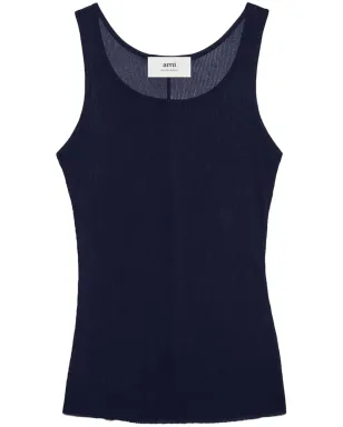AMI Paris 半透け感のある丸首タンクトップ - サムネイル1