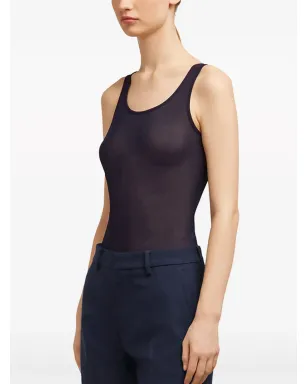 AMI Paris 半透け感のある丸首タンクトップ - サムネイル5
