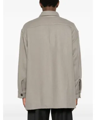 AMI Paris スプレッドカラー ウールブレンド シャツジャケット - サムネイル5