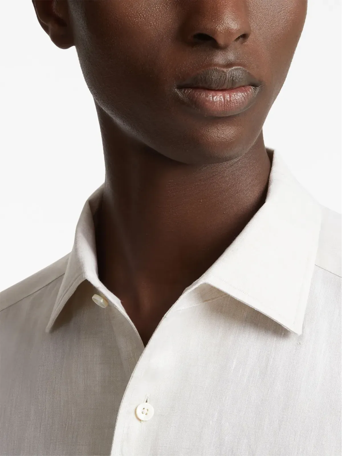 Zegna 半袖リネンシャツ - 画像5