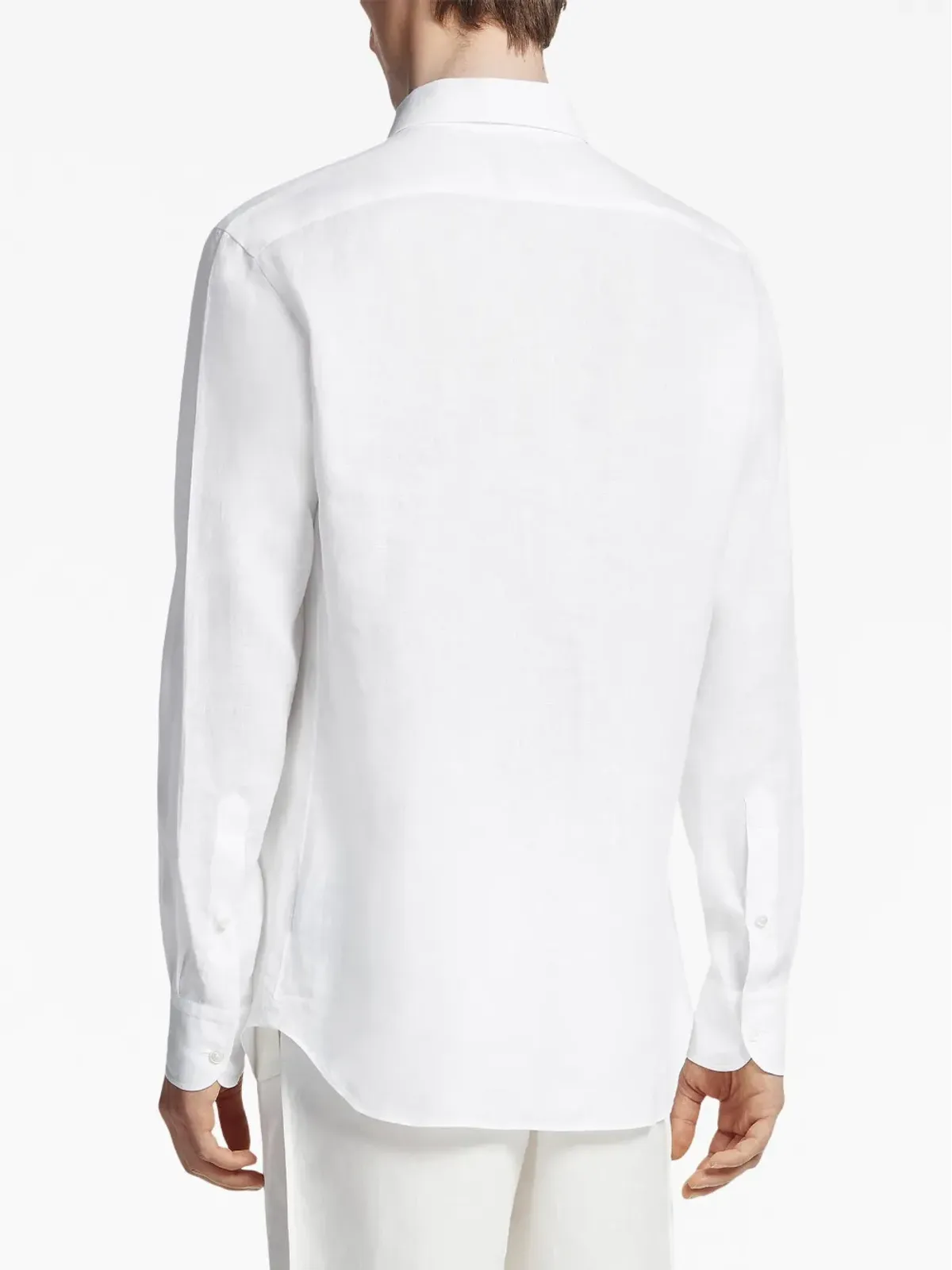 Zegna リネン長袖シャツ - 画像4