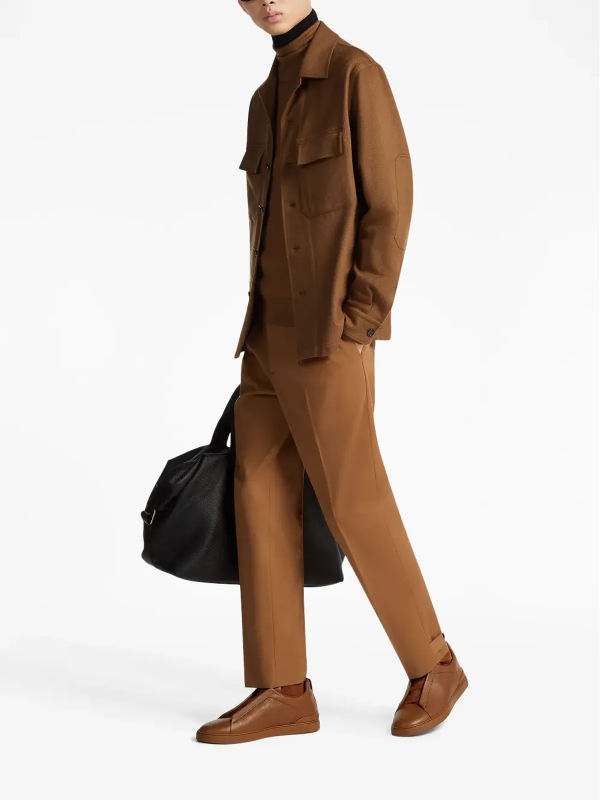 Zegna プリーツディテールのストレートパンツ - 画像2