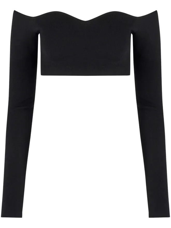 Nina Ricci Nina Ricci オフショルダークロップトップの商品画像