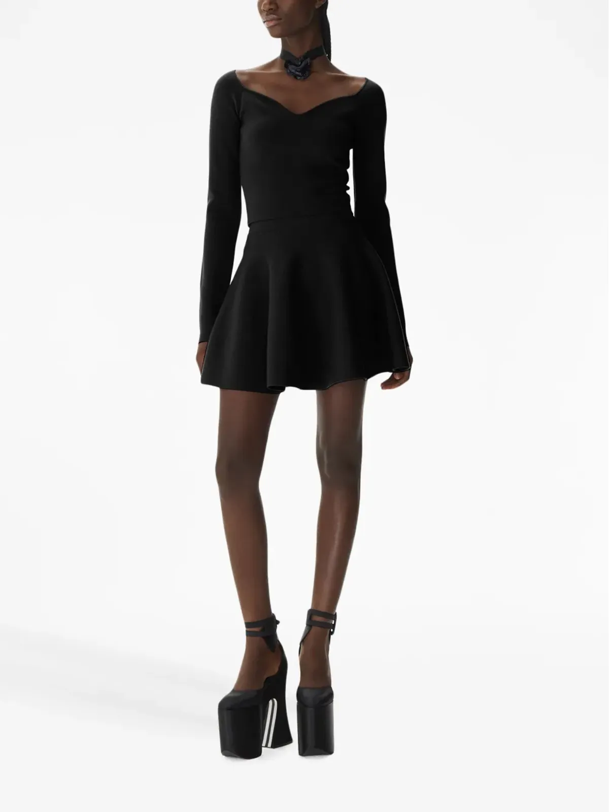 Nina Ricci ハイライズ・スケーターミニスカート - 画像2