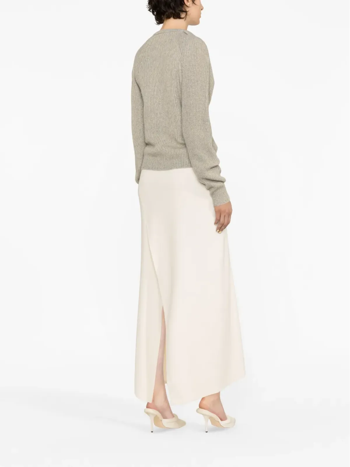 Stella McCartney ツイストディテール リブ編みセーター - 画像3