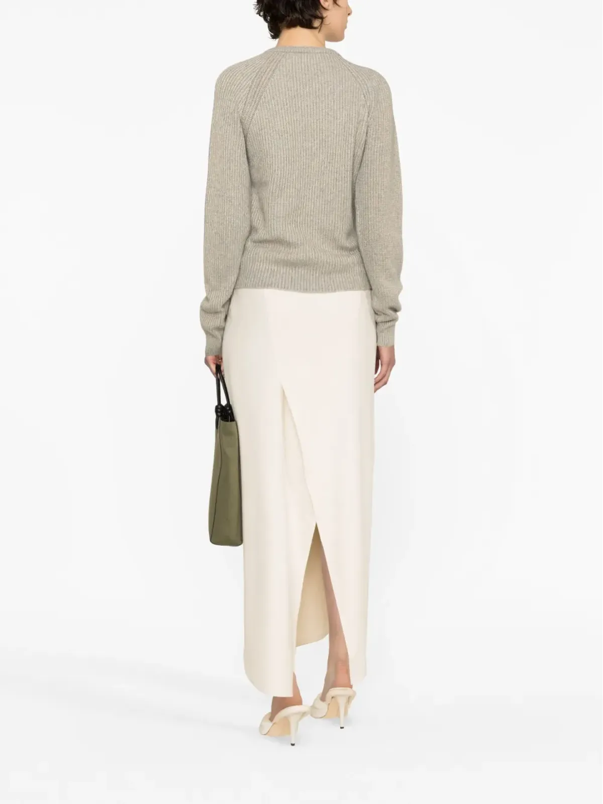 Stella McCartney ツイストディテール リブ編みセーター - 画像4