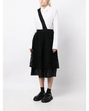 Comme Des Garçons Comme Des Garçons 花柄レースのハイウエストスカート - サムネイル3