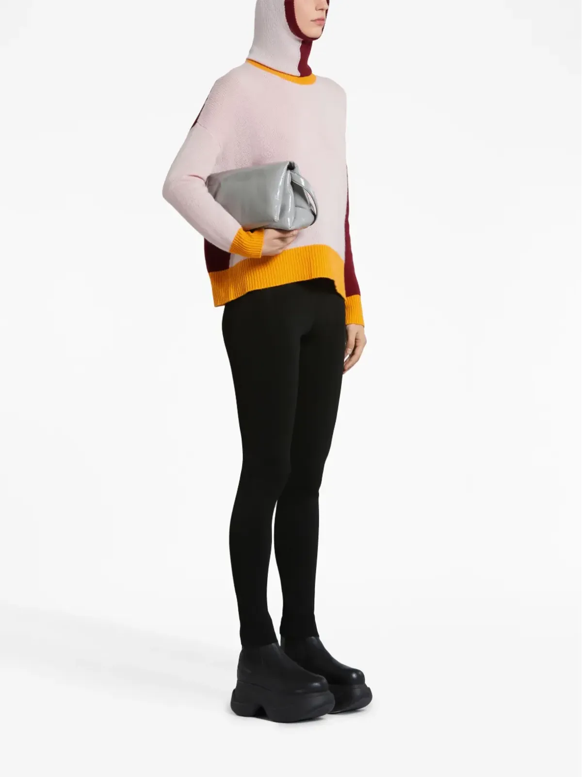 Marni カラー・ブロック カシミヤ ジャンパー - ピンク - 画像2