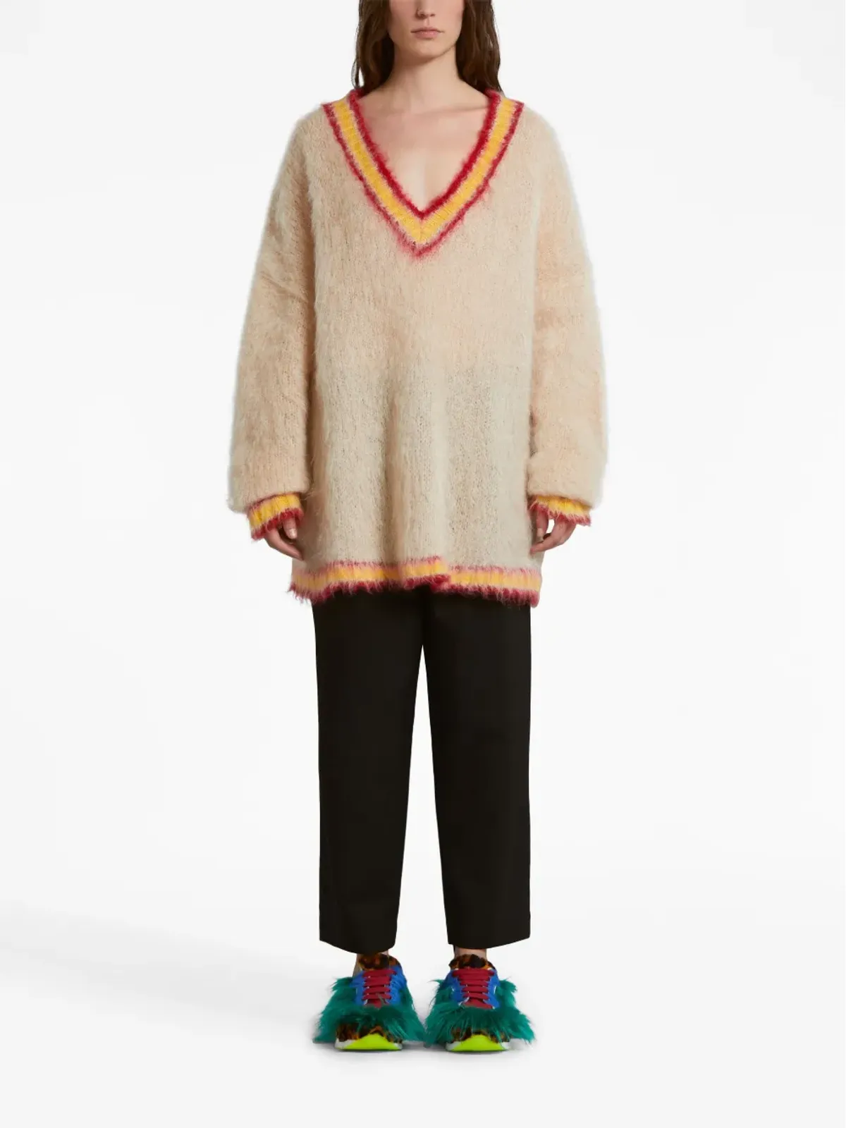 Marni プリーツウールパンツ - 画像2