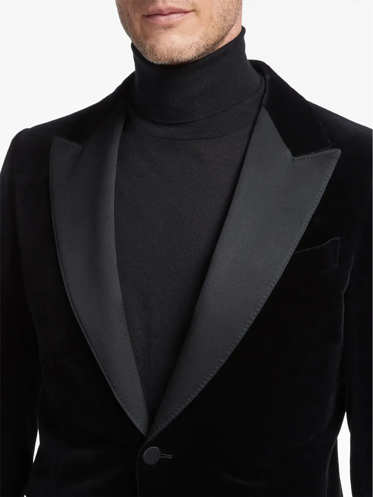 Zegna シングルブレスト ベロア ブレザー - 画像5