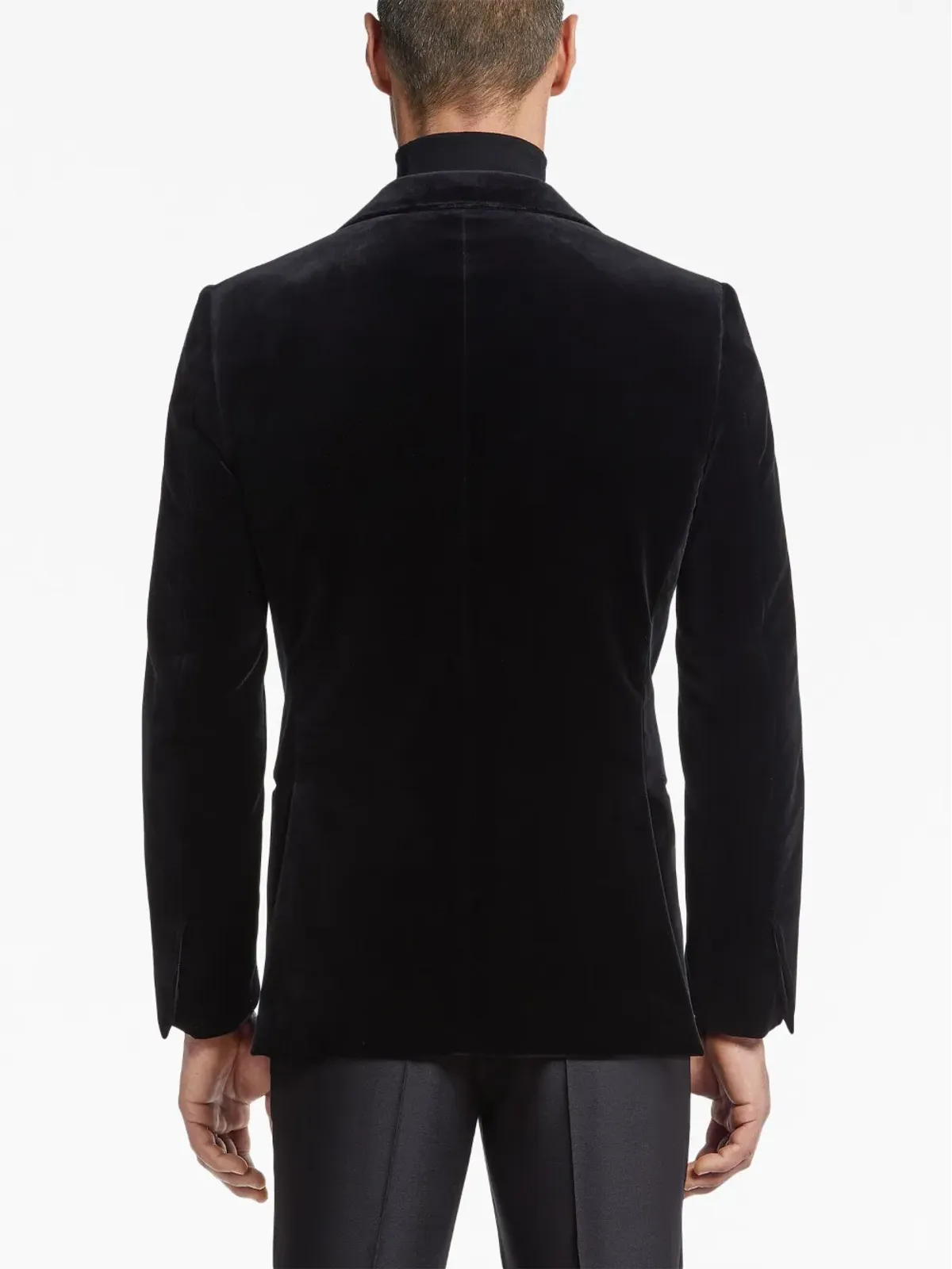 Zegna シングルブレスト ベロア ブレザー - 画像4