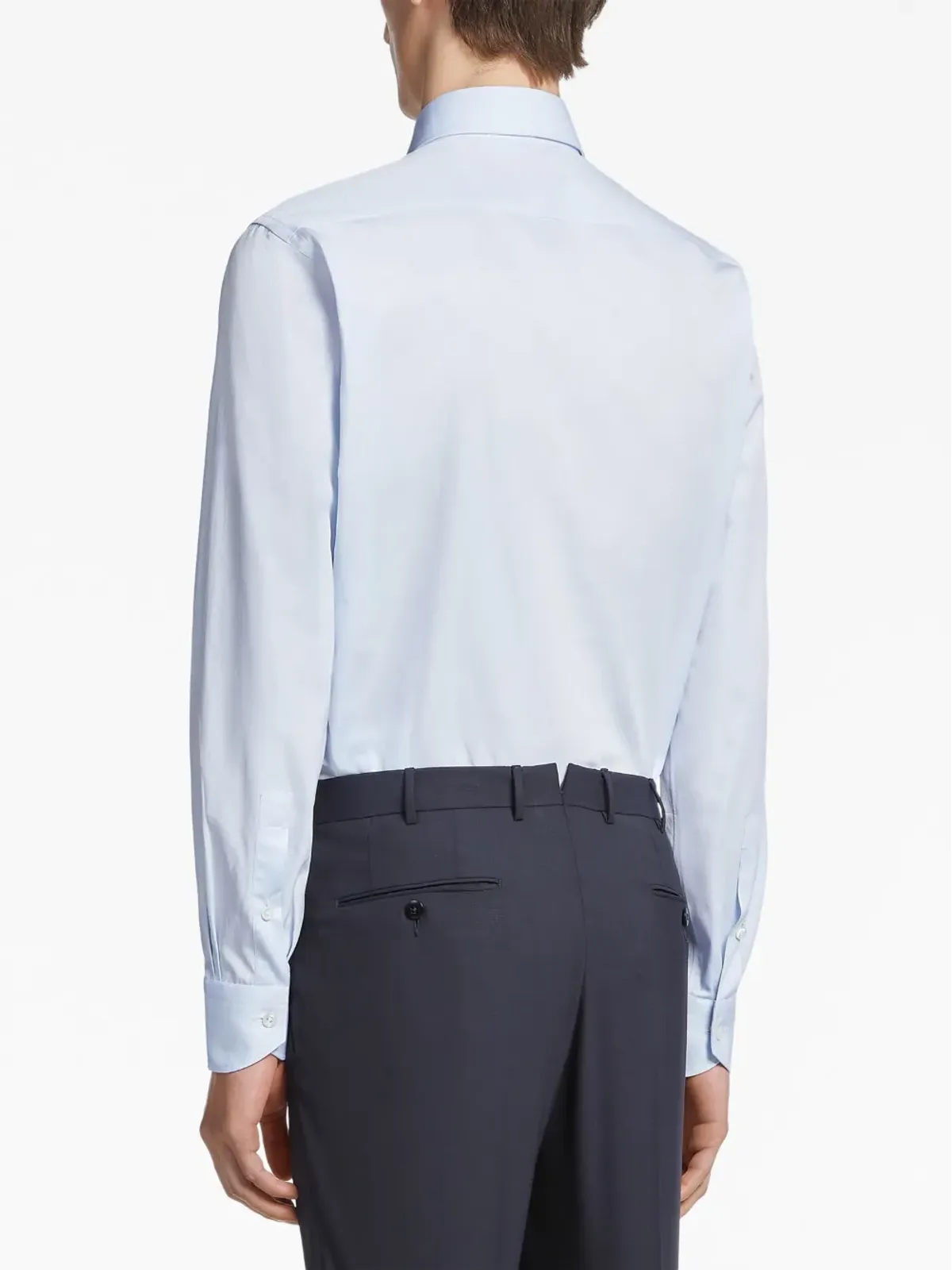Zegna セントヴェンティミラ ミクロストライプ シャツ - ブルー - 画像3