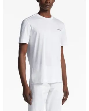 Zegna ロゴ刺繍入り コットン Tシャツ - White - サムネイル2