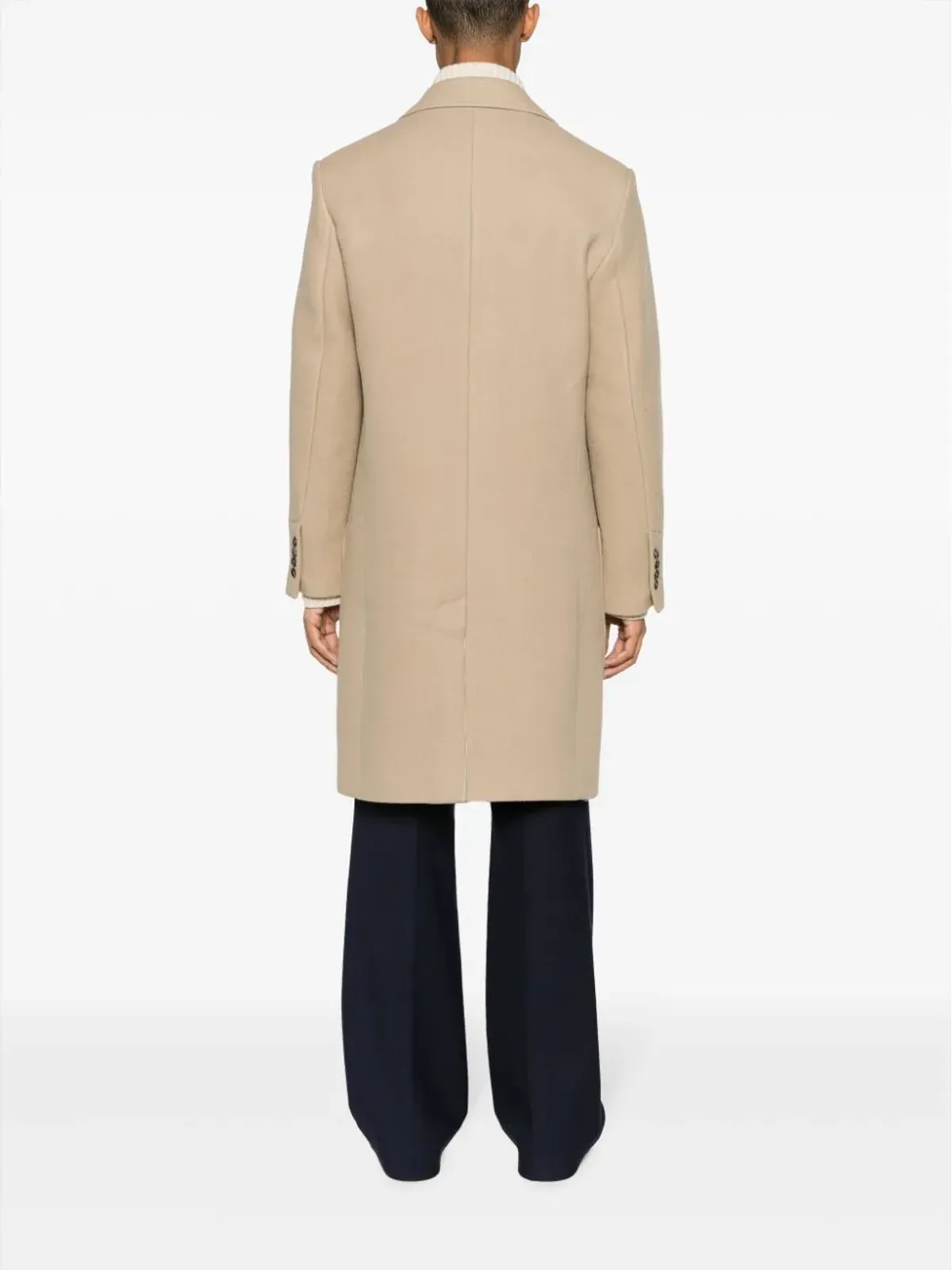 AMI Paris ヴァージンウール シングルブレストコート - 画像4