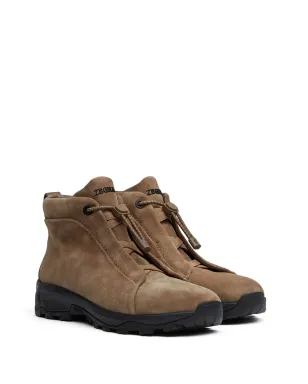 Zegna トリプルステッチ ヴェッタ スエード スニーカー ブラウン - サムネイル2