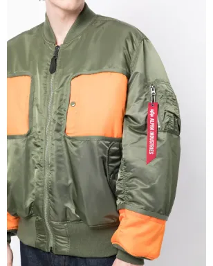 Junya Watanabe MAN カラーブロック・パネルドBomberジャケット - サムネイル5