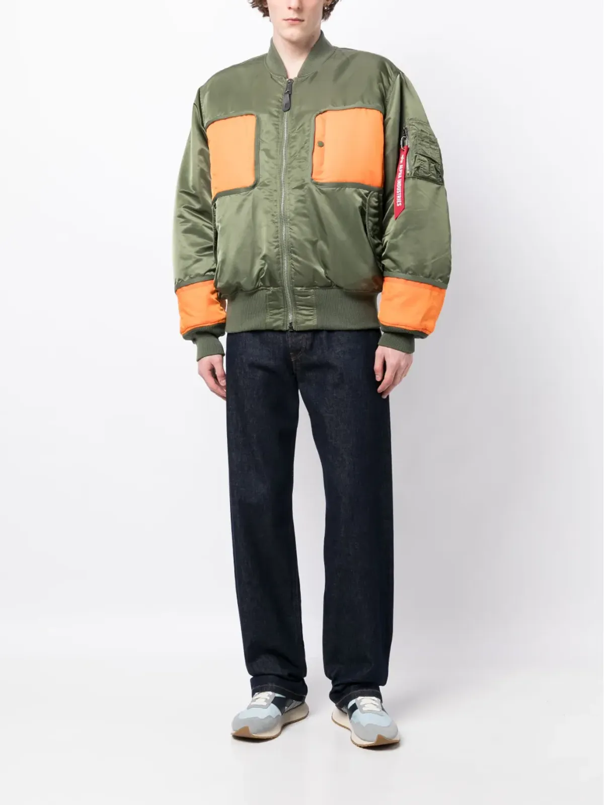 Junya Watanabe MAN カラーブロック・パネルドBomberジャケット - 画像2