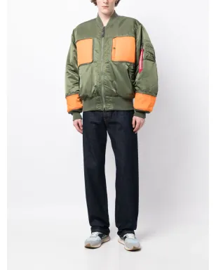 Junya Watanabe MAN カラーブロック・パネルドBomberジャケット - サムネイル2