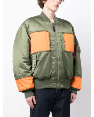 Junya Watanabe MAN カラーブロック・パネルドBomberジャケット - サムネイル3