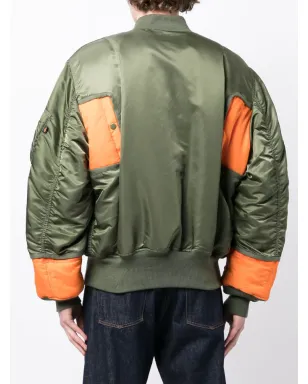 Junya Watanabe MAN カラーブロック・パネルドBomberジャケット - サムネイル4