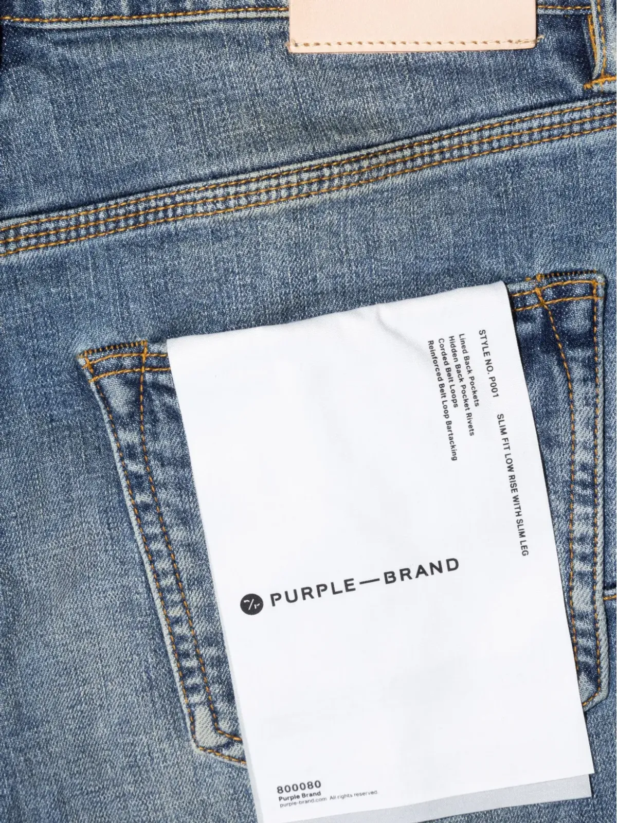 Purple Brand P005 One Year slim jeans - Blue - 画像2