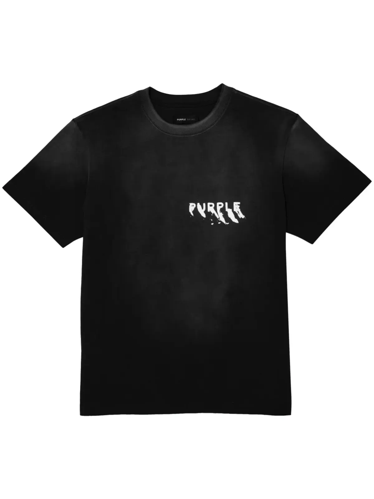 Purple Brand ロゴプリント コットン Tシャツ - 画像1