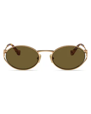 Miu Miu Eyewear ロゴプレートサングラス - サムネイル1