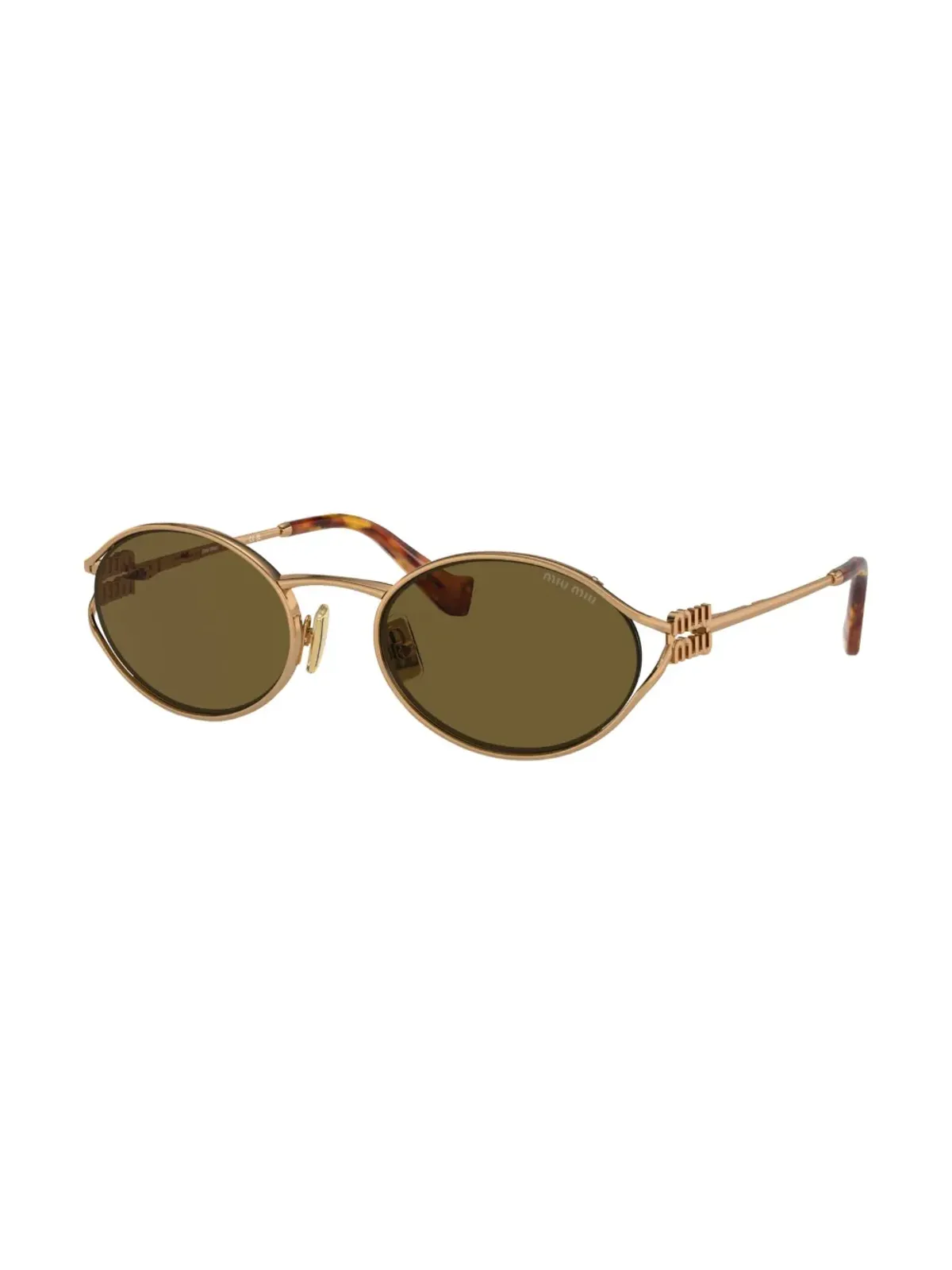 Miu Miu Eyewear ロゴプレートサングラス - 画像2