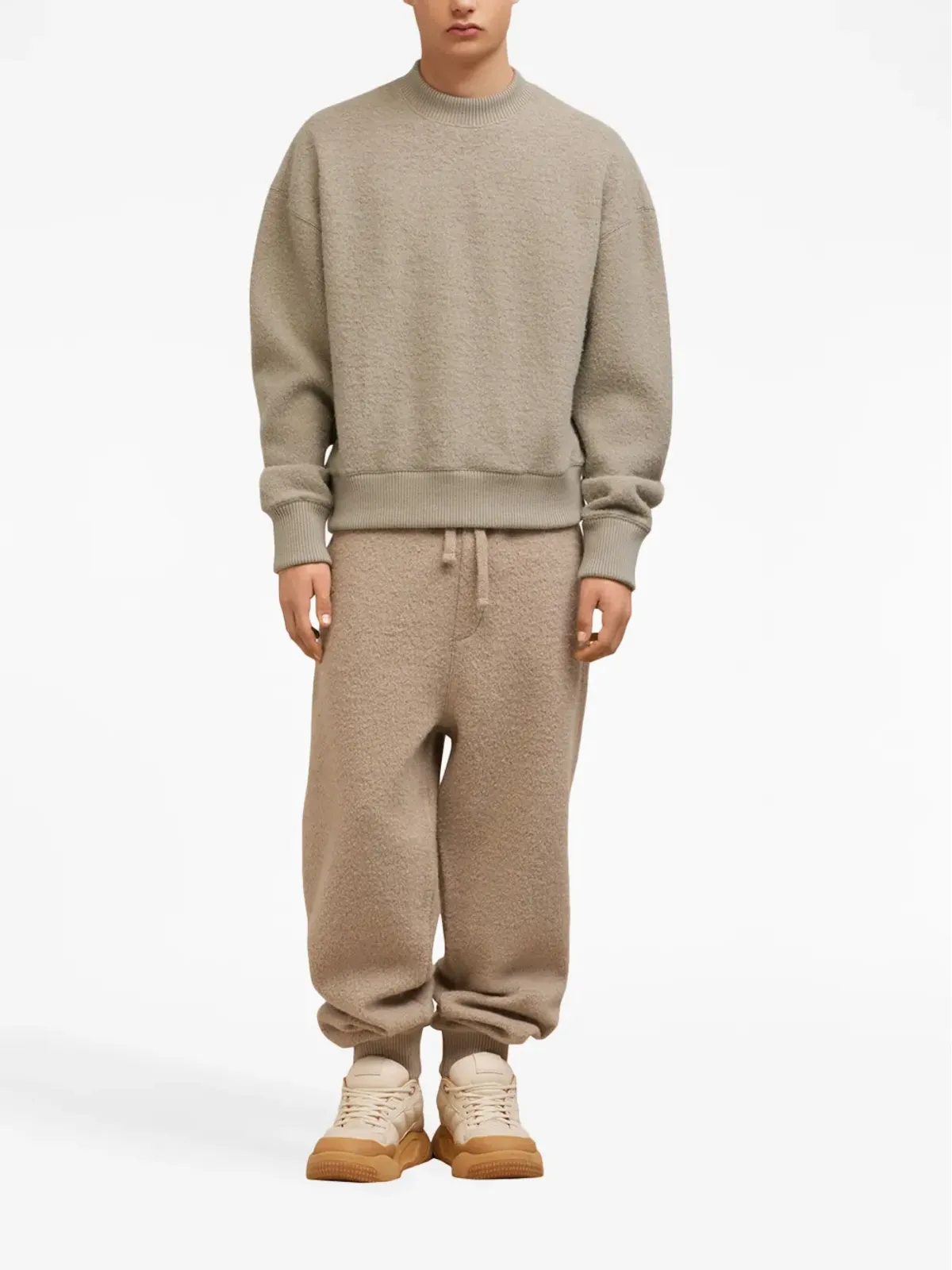 AMI Paris クルーネック フリース スウェットシャツ - 画像2