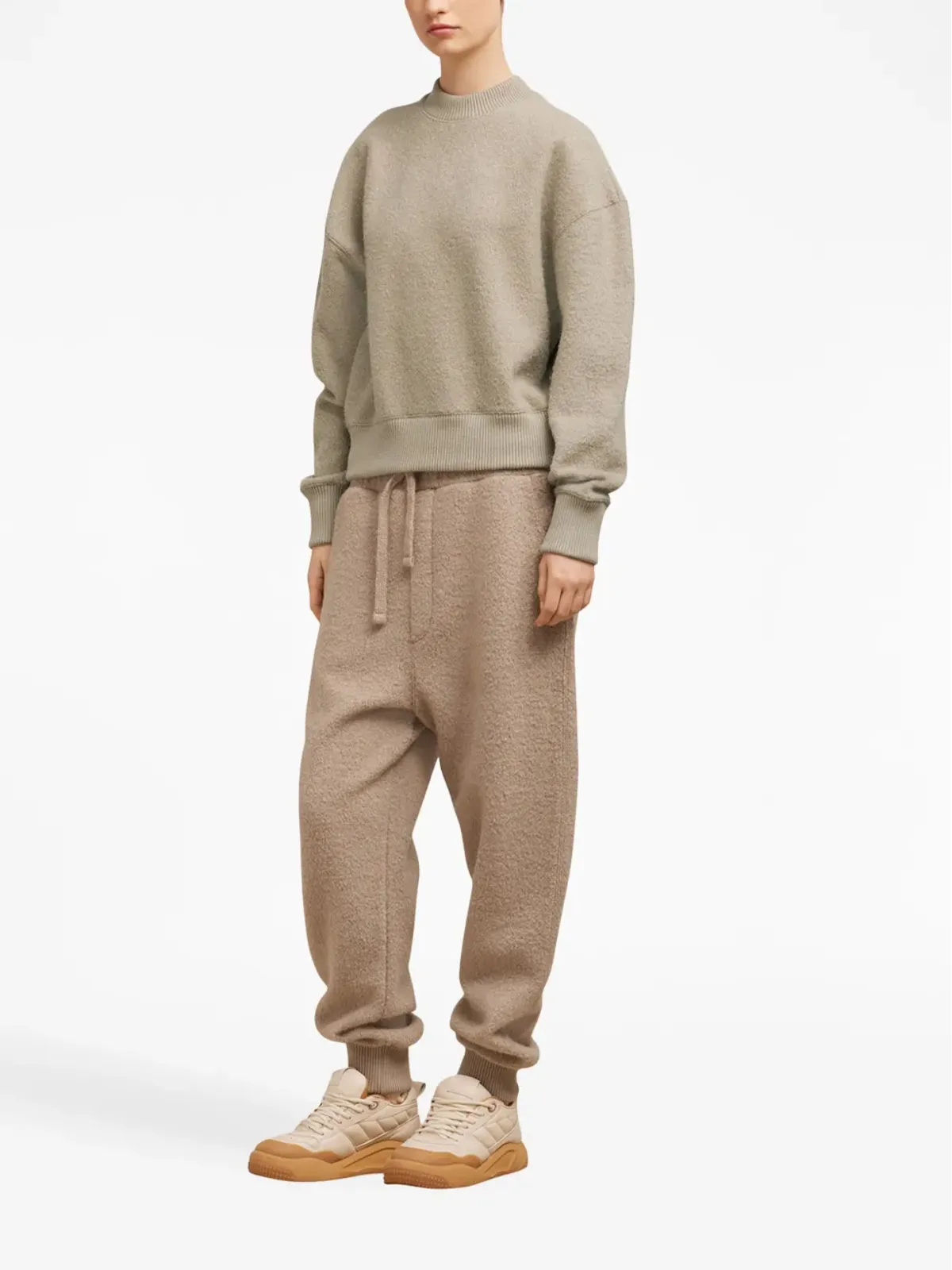 AMI Paris クルーネック フリース スウェットシャツ - 画像3