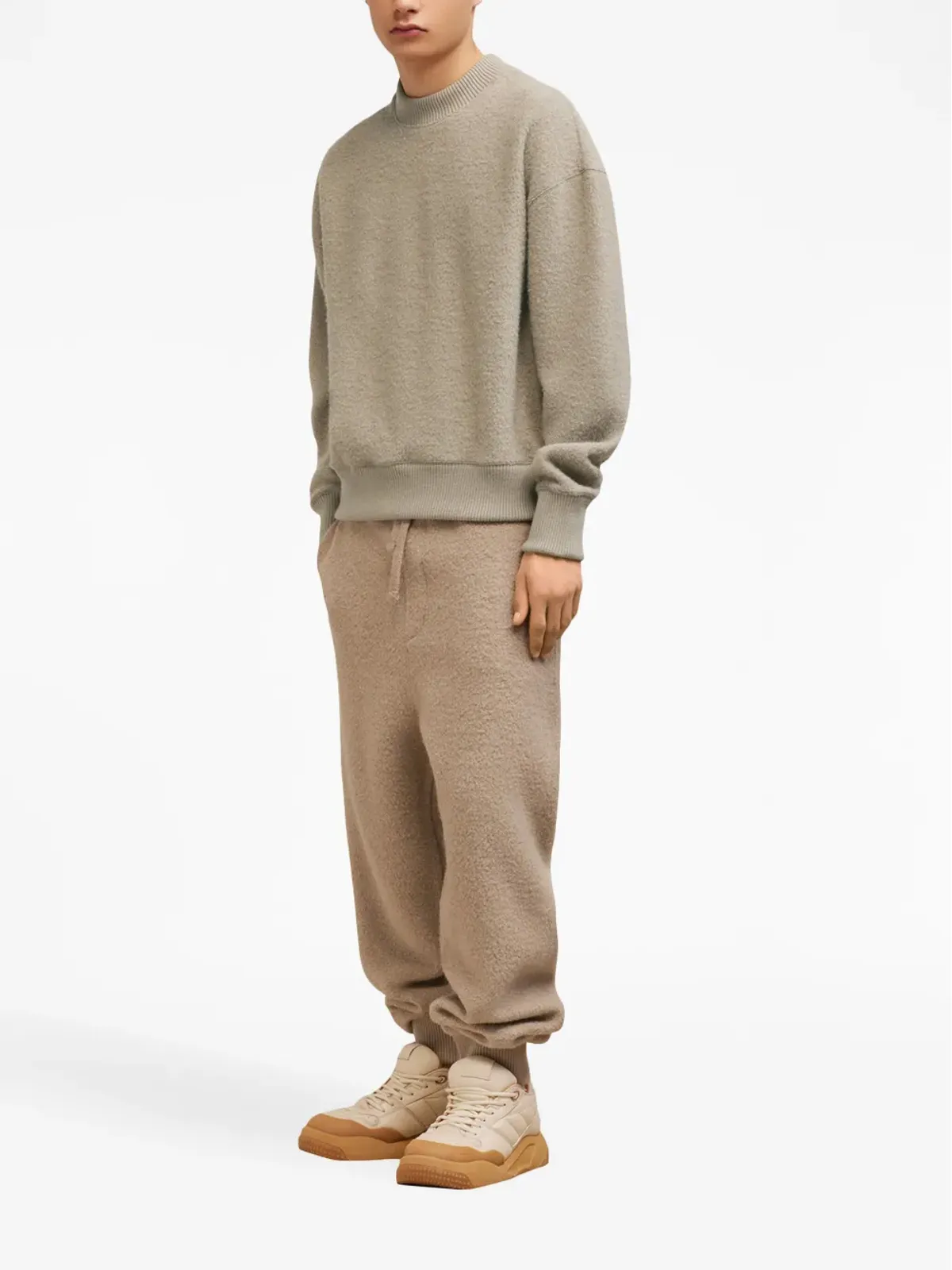 AMI Paris クルーネック フリース スウェットシャツ - 画像4