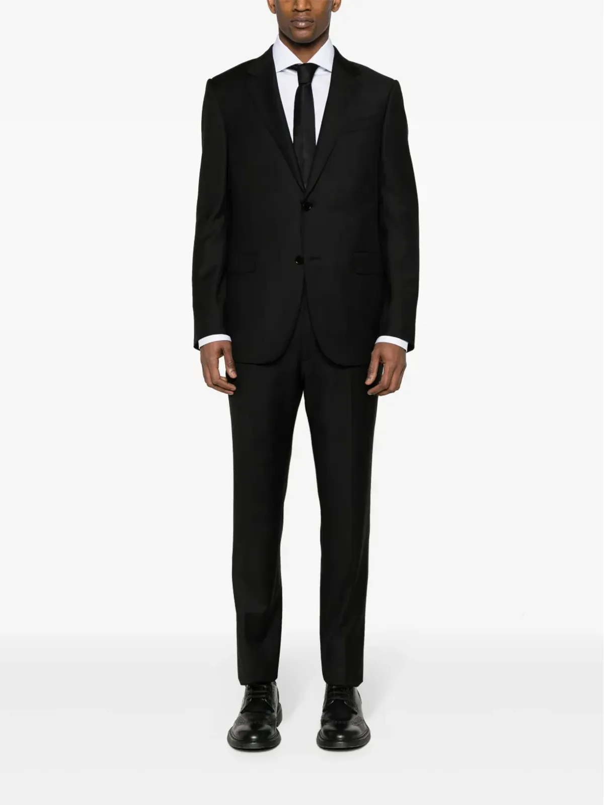 Zegna トーン・ピンストライプ柄シャツ - 画像2