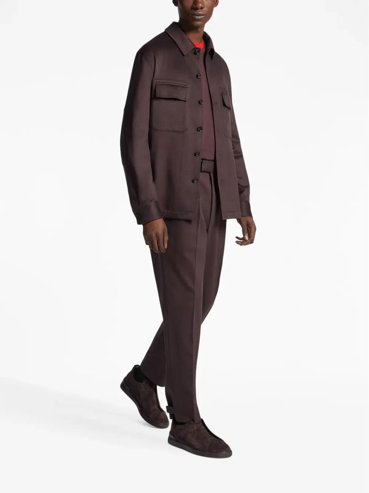 Zegna アルバ・オアシ カシミア オーバーシャツ - 画像2