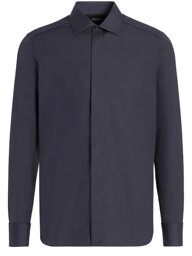 ZEGNA Zegna トロフェオ シャツ ブルーの商品画像