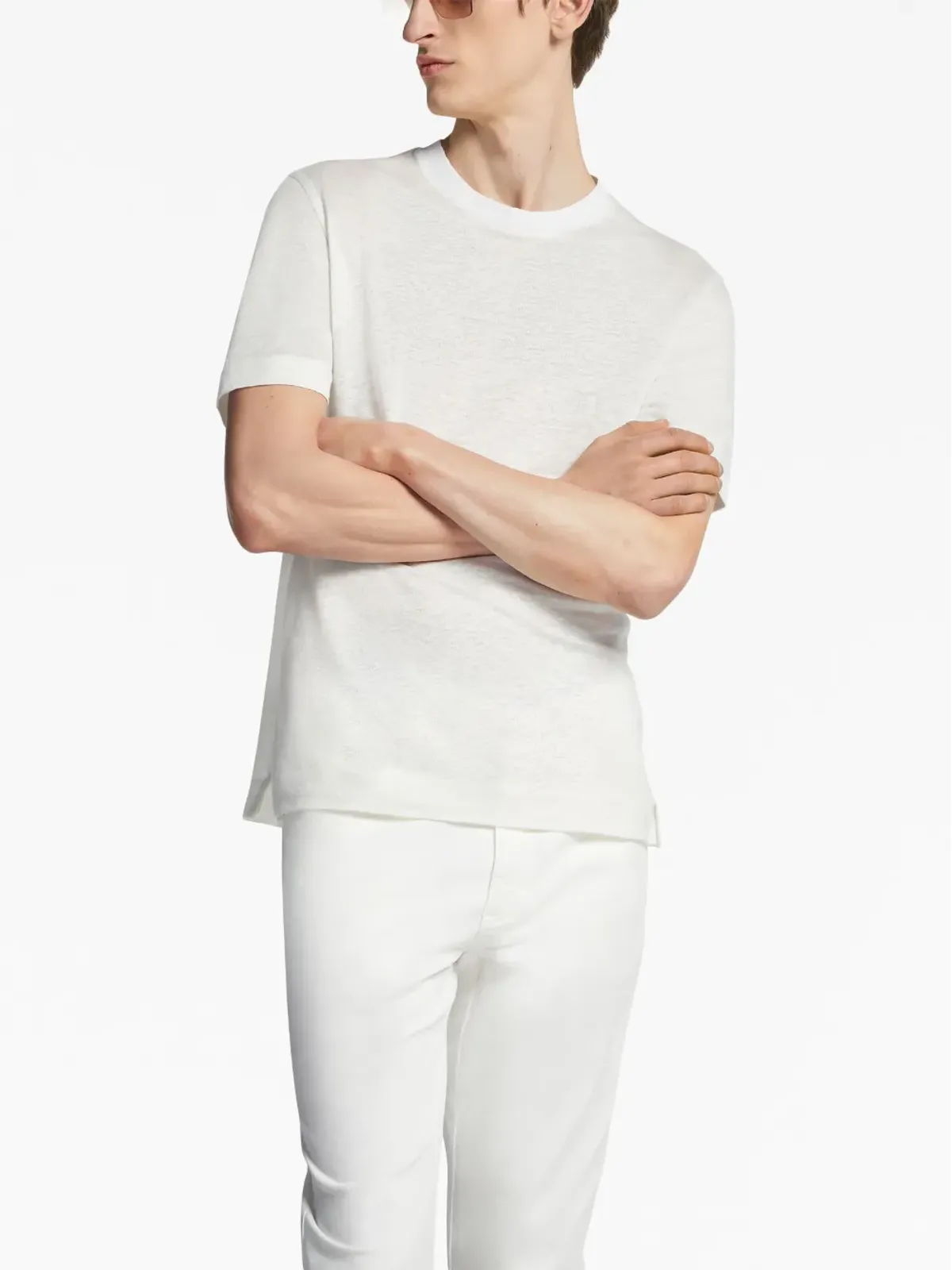 Zegna リネン半袖Tシャツ - 画像2