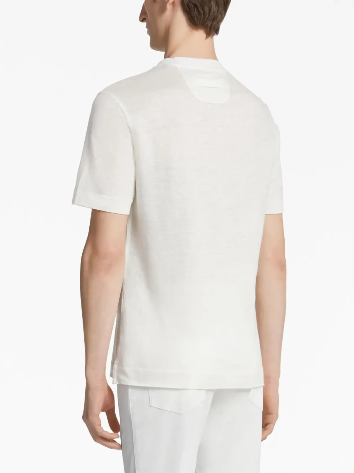Zegna リネン半袖Tシャツ - 画像4