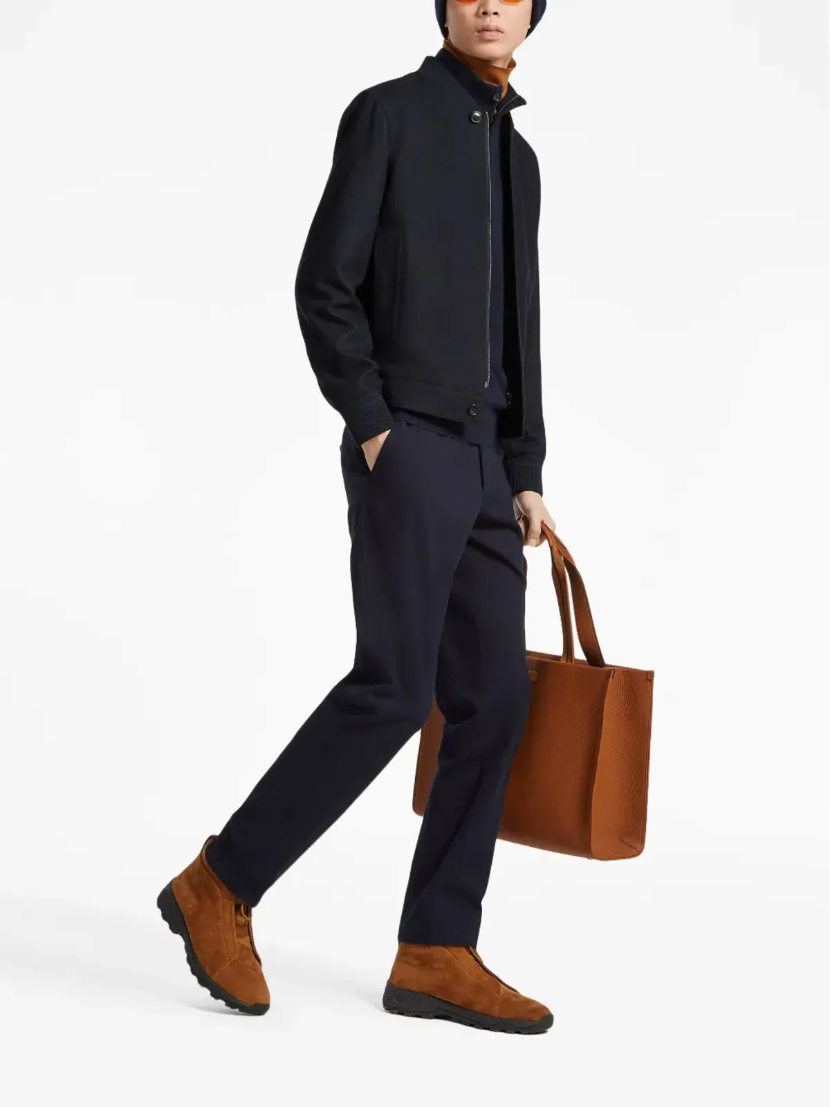 Zegna オアジ Elements カシミア ボンバー ジャケット - 画像2