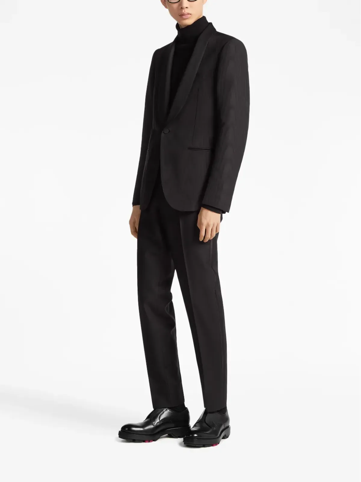 Zegna ウールモヘア テーラードパンツ - 画像2