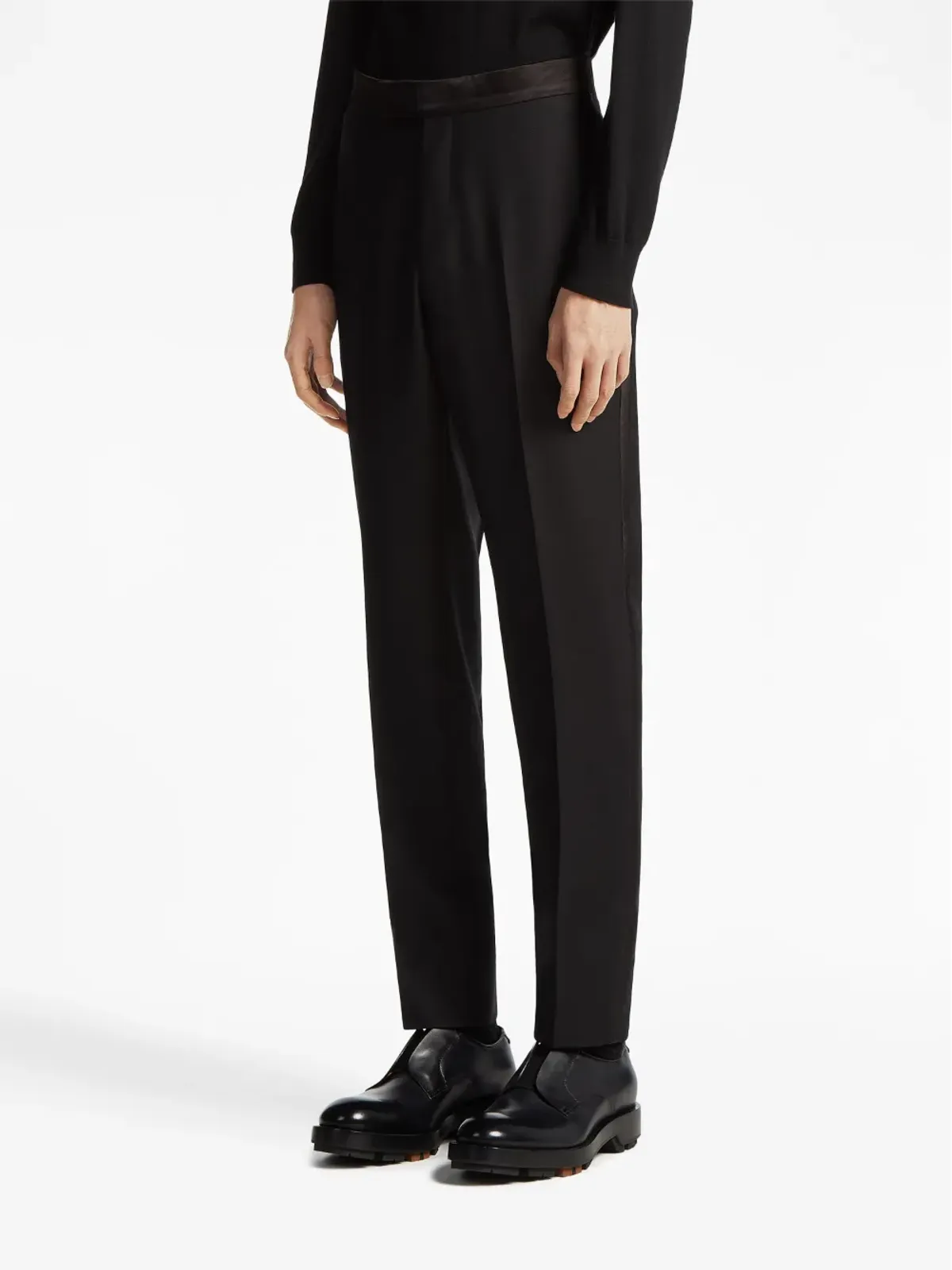 Zegna ウールモヘア テーラードパンツ - 画像3