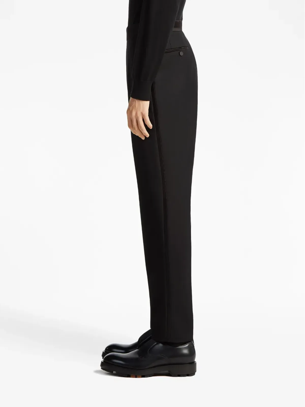 Zegna ウールモヘア テーラードパンツ - 画像4