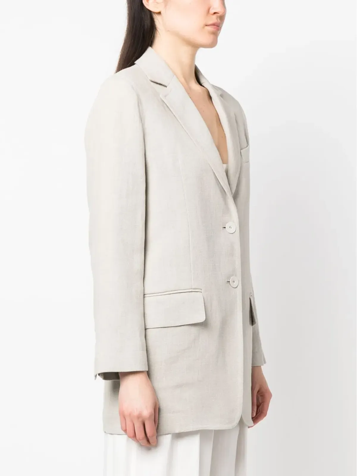 Max Mara アデルキ オーバーサイズ リネンブレザー - 画像3
