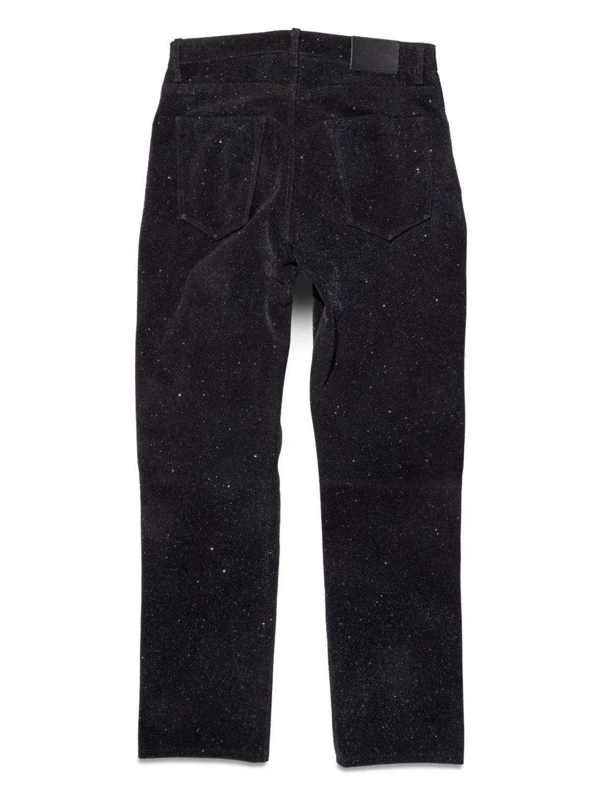 Purple Brand leather straight-leg trousers - Black - 画像2