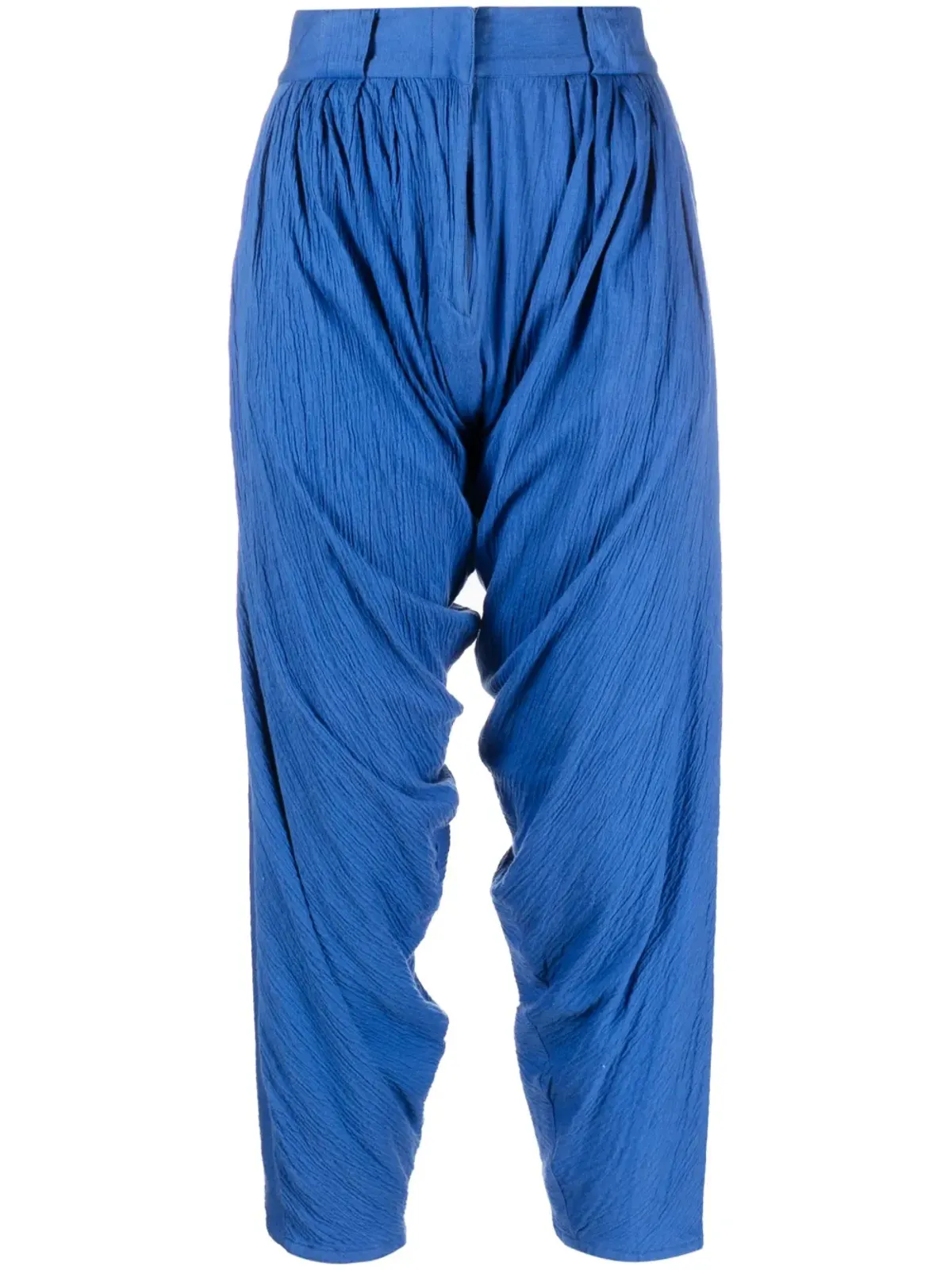 Versace Vintage 1970年代 ドレープクロップドパンツ（ブルー） - 画像1
