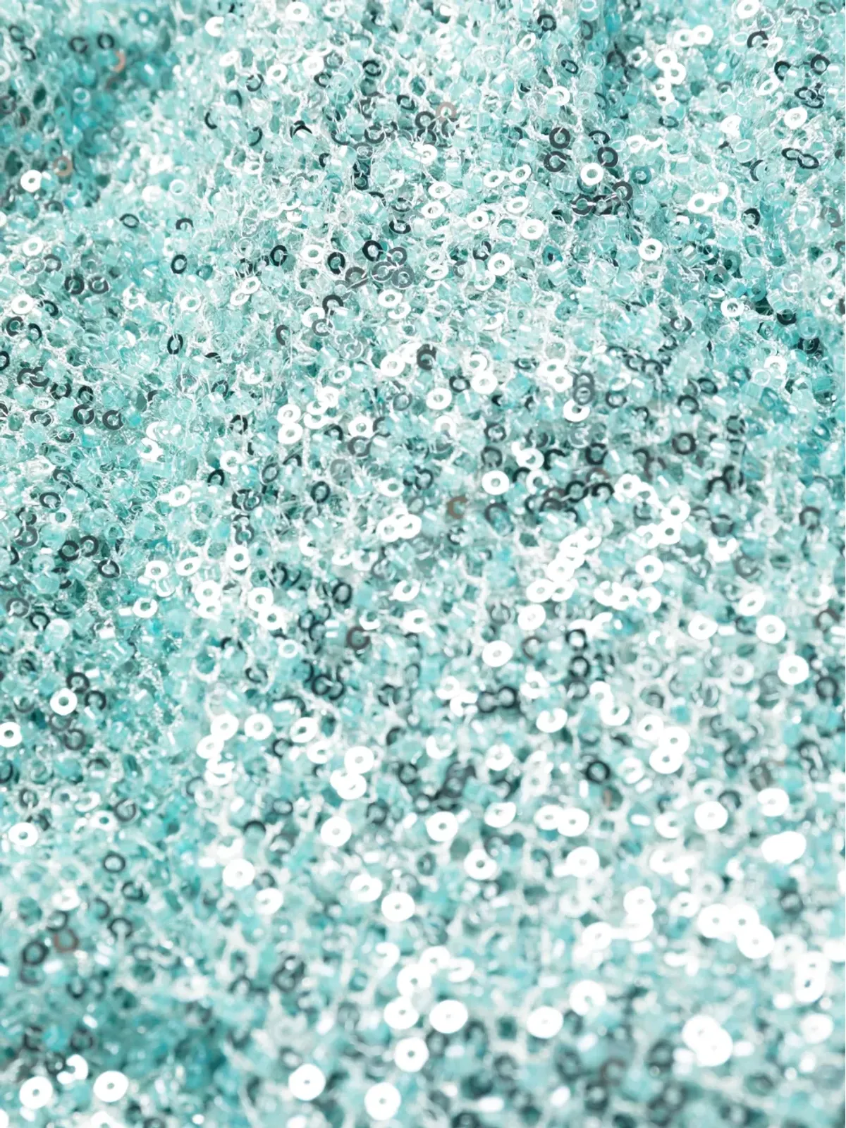 Self-Portrait sequin-embellished mesh trousers - Blue - 画像5