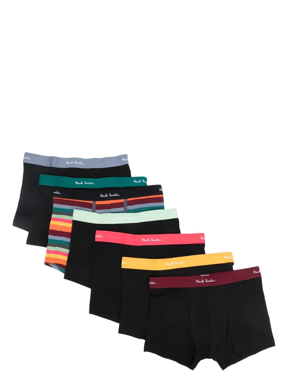Paul Smith ロゴ入りウエストバンド（セット7点） - ブラック - 画像1