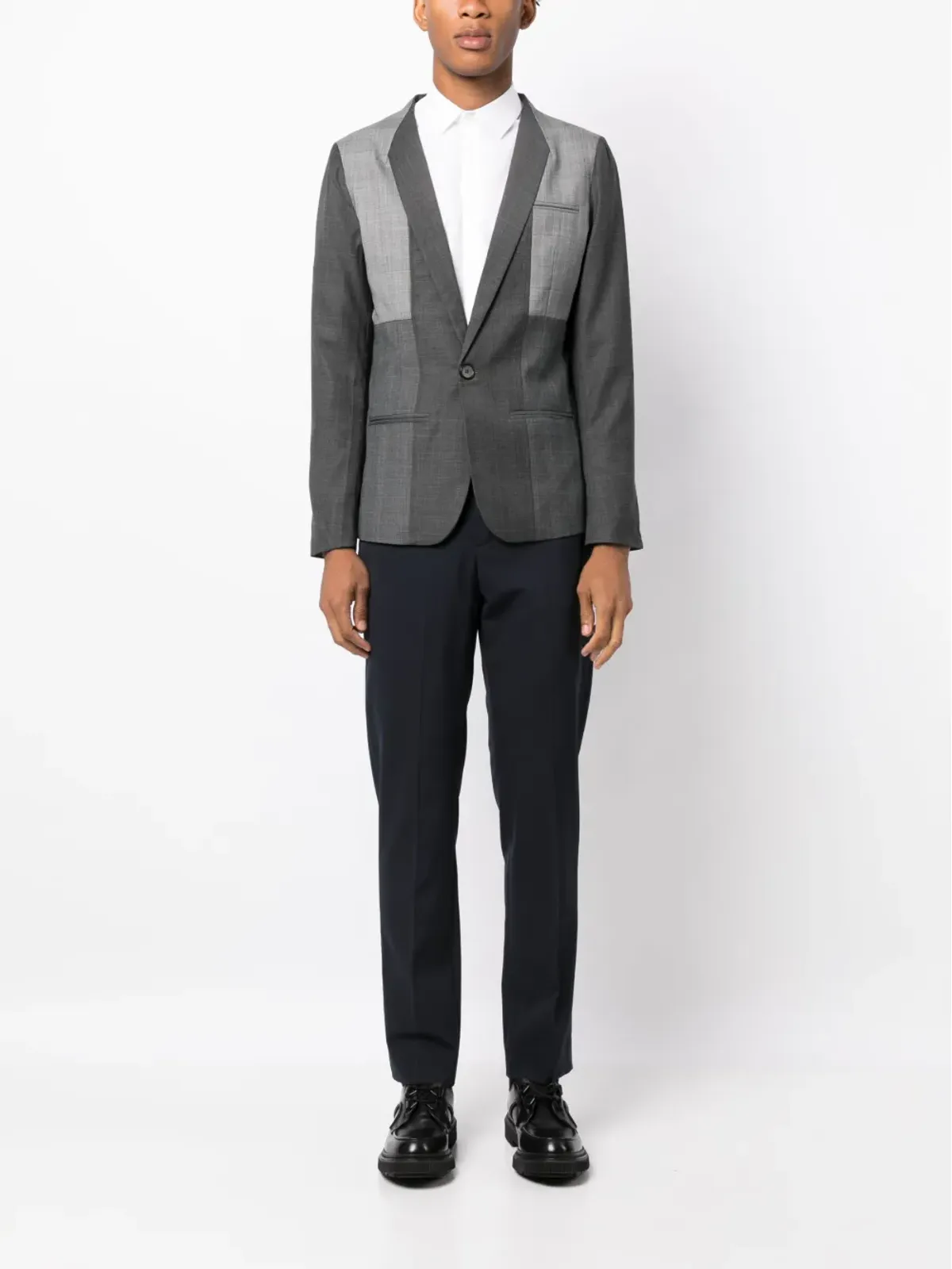 Private Stock The Martel shawl-lapels blazer - Grey - 画像2