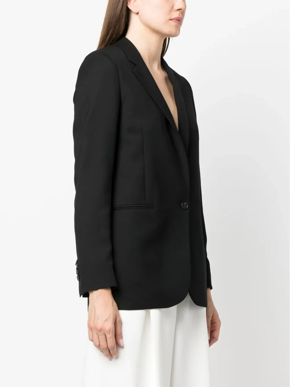 Paul Smith ブラック ウール シングルブレスト ブレザー - 画像3