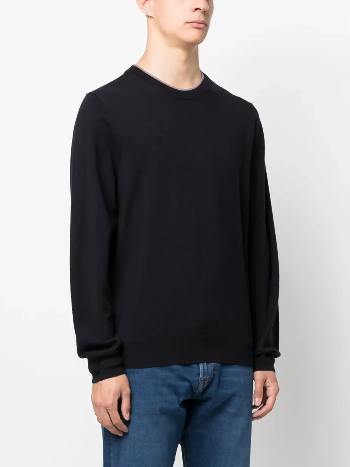 PS Paul Smith ロゴ刺繍入り メリノ ジャンパー - ブルー - 画像3