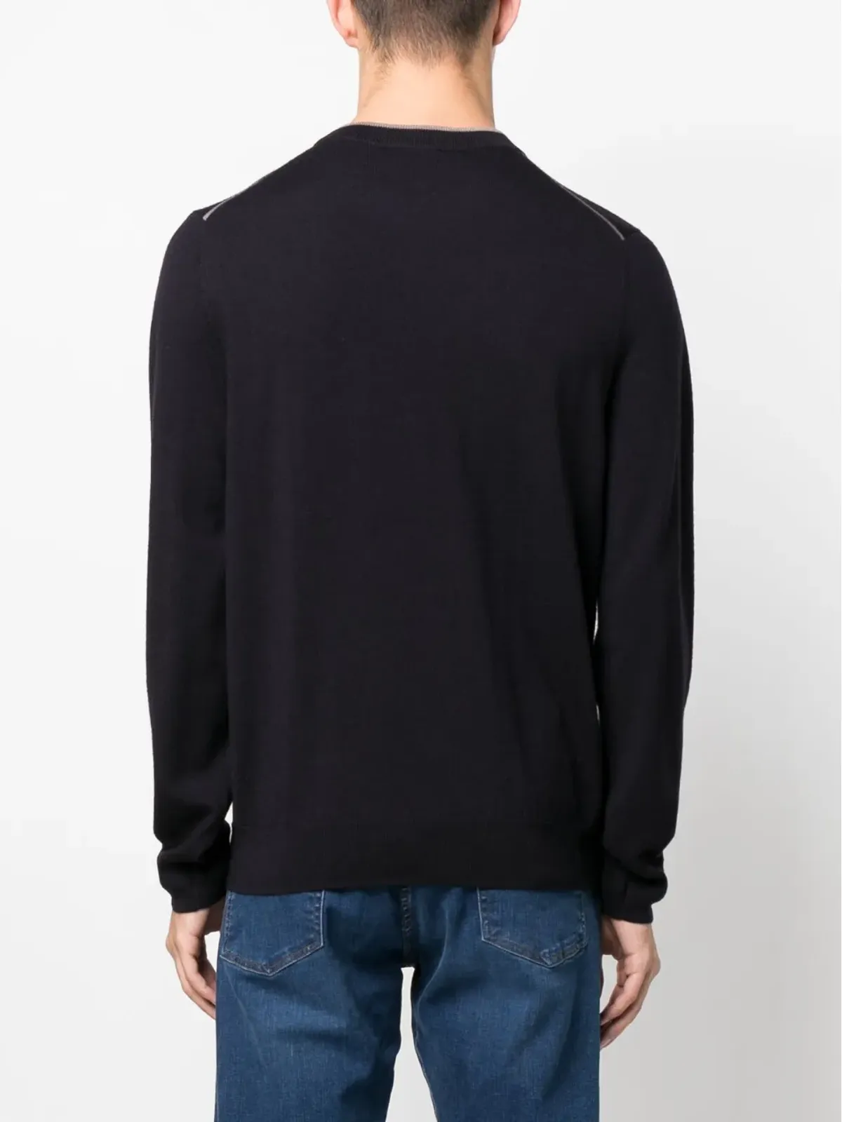 PS Paul Smith ロゴ刺繍入り メリノ ジャンパー - ブルー - 画像4